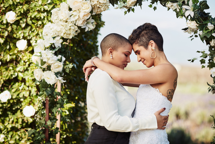 Chica chica boda flores