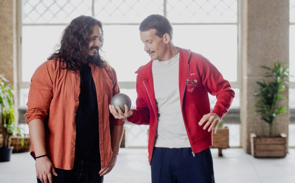 Encuentro Grison y Álvaro del Amo en la campaña de Cofidis